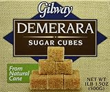 Gilway Demerara Sugar Cubes, 17.5-Ounce Boxes (Pack of 2)
