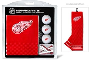 Team Golf NHL Gift Set Embroidered Golf Towel, 3 Golf Balls, and 14 Golf Tees 2-3/4" Regulation, Tri-Fold Towel 16" x 22" & 100% Cotton