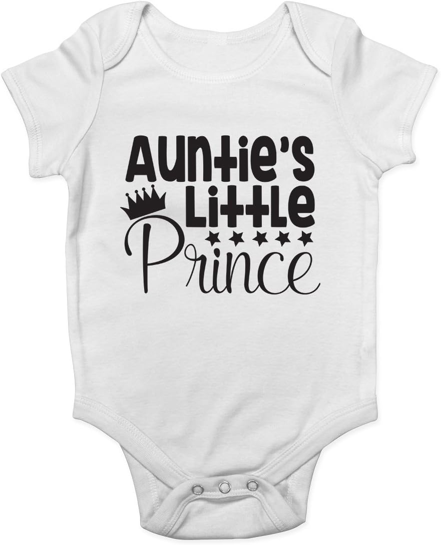 Aunties Little Prince Cute Boys Baby Vest Bodysuit