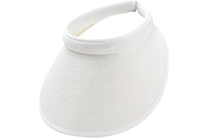 jecvxor Cloth Covered Slip-On Visor for Women, Adjustable Cap Sports Sun Visors for Men