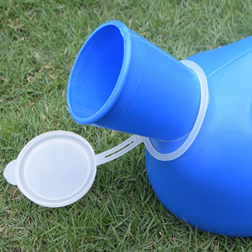 YUMSUM 2000ML Male Urinal Portable Mens Potty Pee Bottle Collector Travel Toliet (Blue)