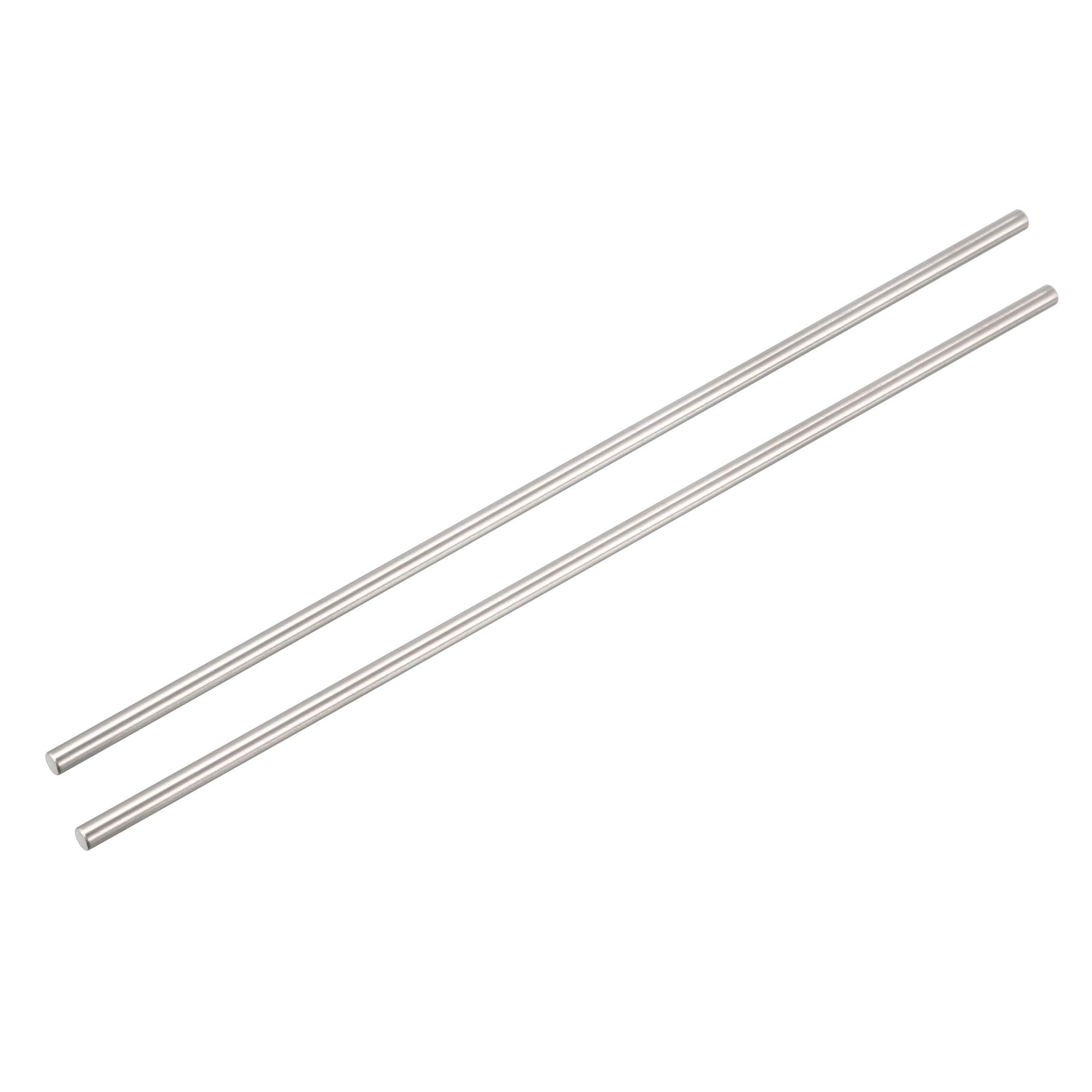 sourcing map 3mm X 150mm Stainless Steel Round Rod for RC Car Model 2Pcs