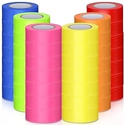 Hoolerry 60 Pcs Flagging Tape Assorted Colors, Non