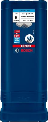 Bosch 30x EXPERT SDS plus-7X Hammer Drill Bit 6 mm Carbide 100/165 view 2
