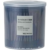 Muji Cotton Buds 200pcs inside Black Color