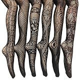 Frenchic Fishnet Lace Stocking Tights Extended Sizes (Pack of 6)