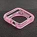 Apple Watch Case 38mm iWatch Silicone Bumber Case[Ultra Thin] With 1 Microfiber Cleaning Cloth-PINK