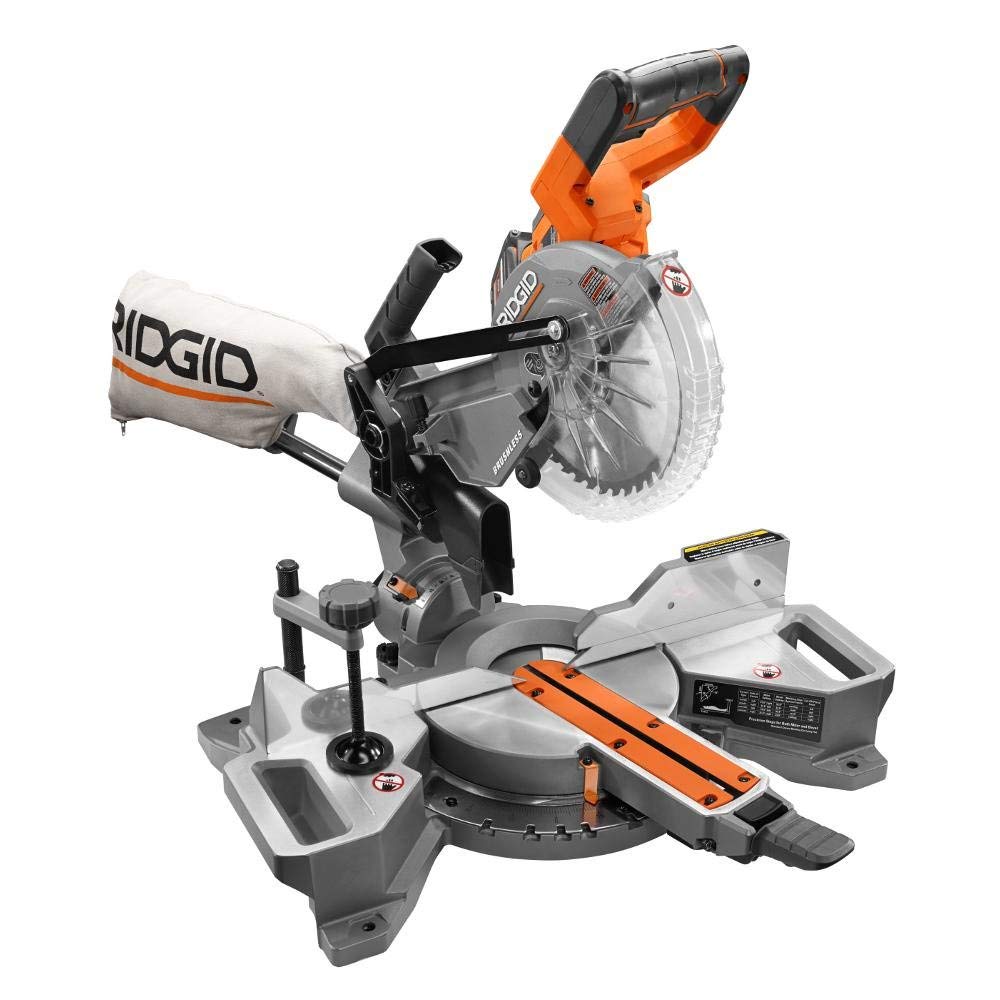 4. Ridgid R48607K 18-Volt Sliding Miter Saw Kit