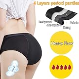 ZVZK Period Pants Heavy Flow 30ML Absorbent Women Leak Proof Panty S Pack of 3 view 7