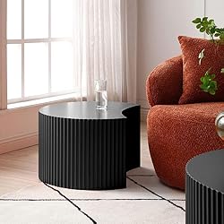 KEVINSPACE Round Coffee Table Set of 3, Modern