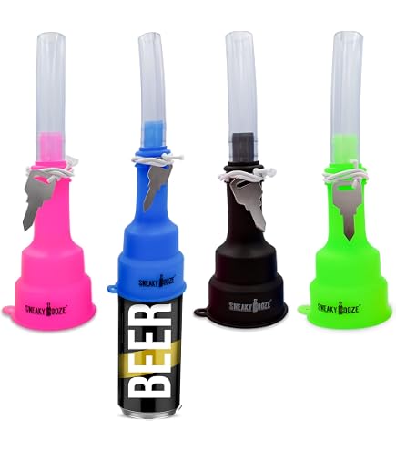 Beer Snorkel - Double Beverage Chugging Tool For Cans, Party Drinking Games, Camping & Tailgates