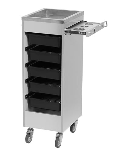 Amazon Com Br Beauty Aluma Deluxe Styling Trolley For Salons Spas Chm 2758 3 Beauty