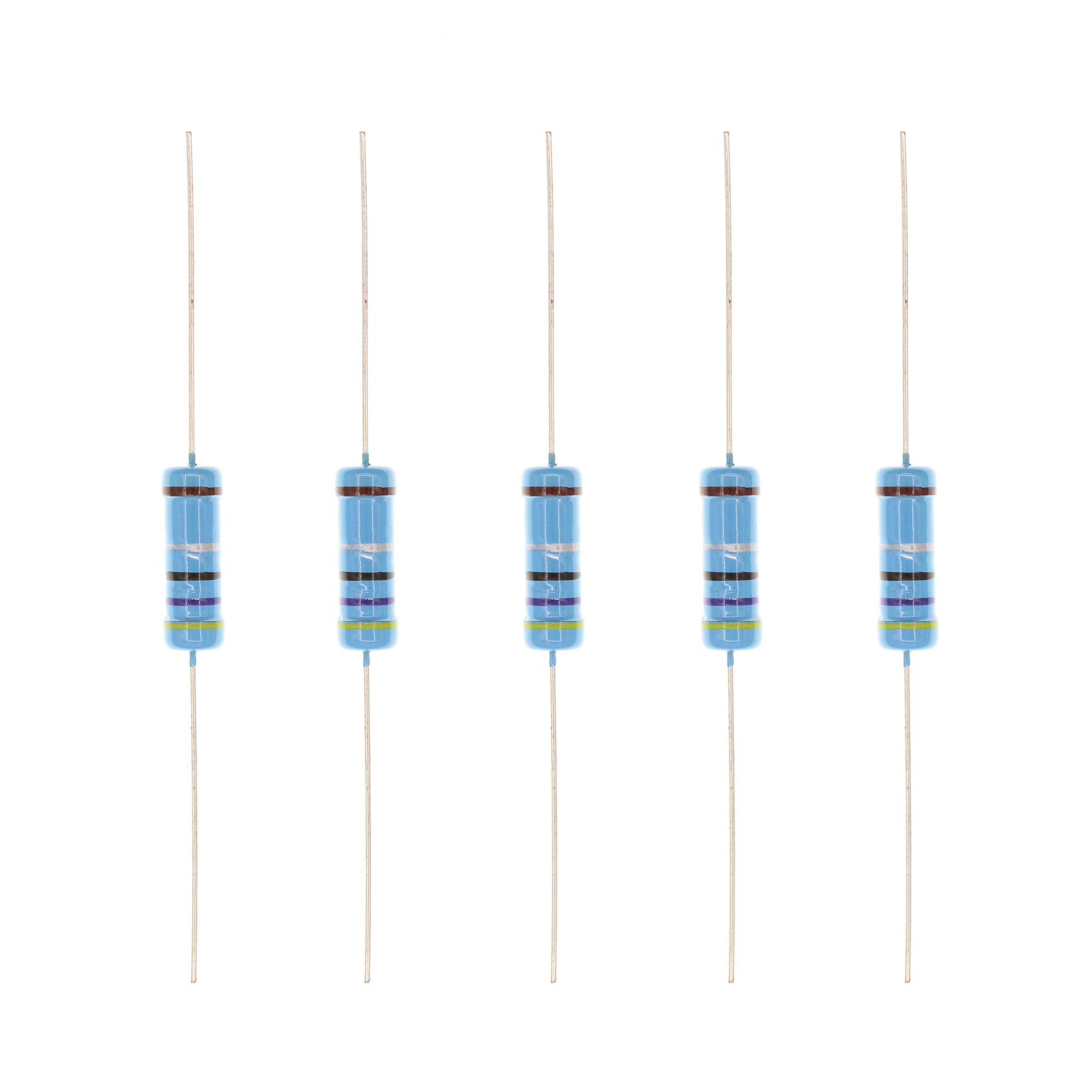 HUABAN 20PCS 3W 3 Watts 4R7 4.7 Ohm 1% Metal Film Resistor