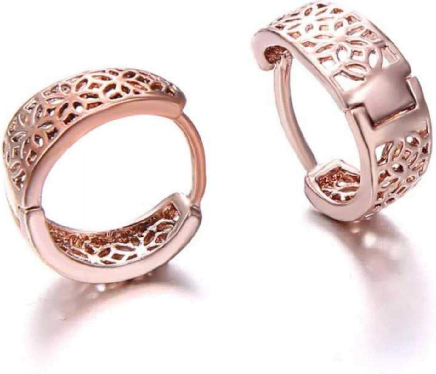 Classy Rosegold Hoop Earrings For Women & Girls