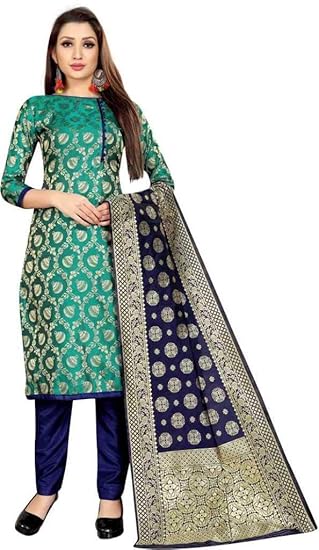 Paradise Creation Womens Banasari Silk Dupatta