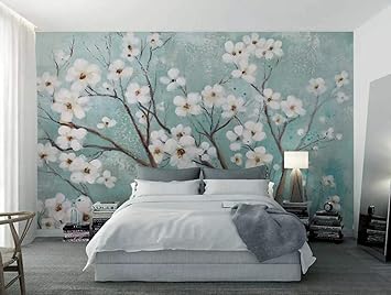 Papier peint carte du monde facile à installer Bleu Photo Wallpapers Chambre à Coucher Décor Outils et accessoires pour papier peint