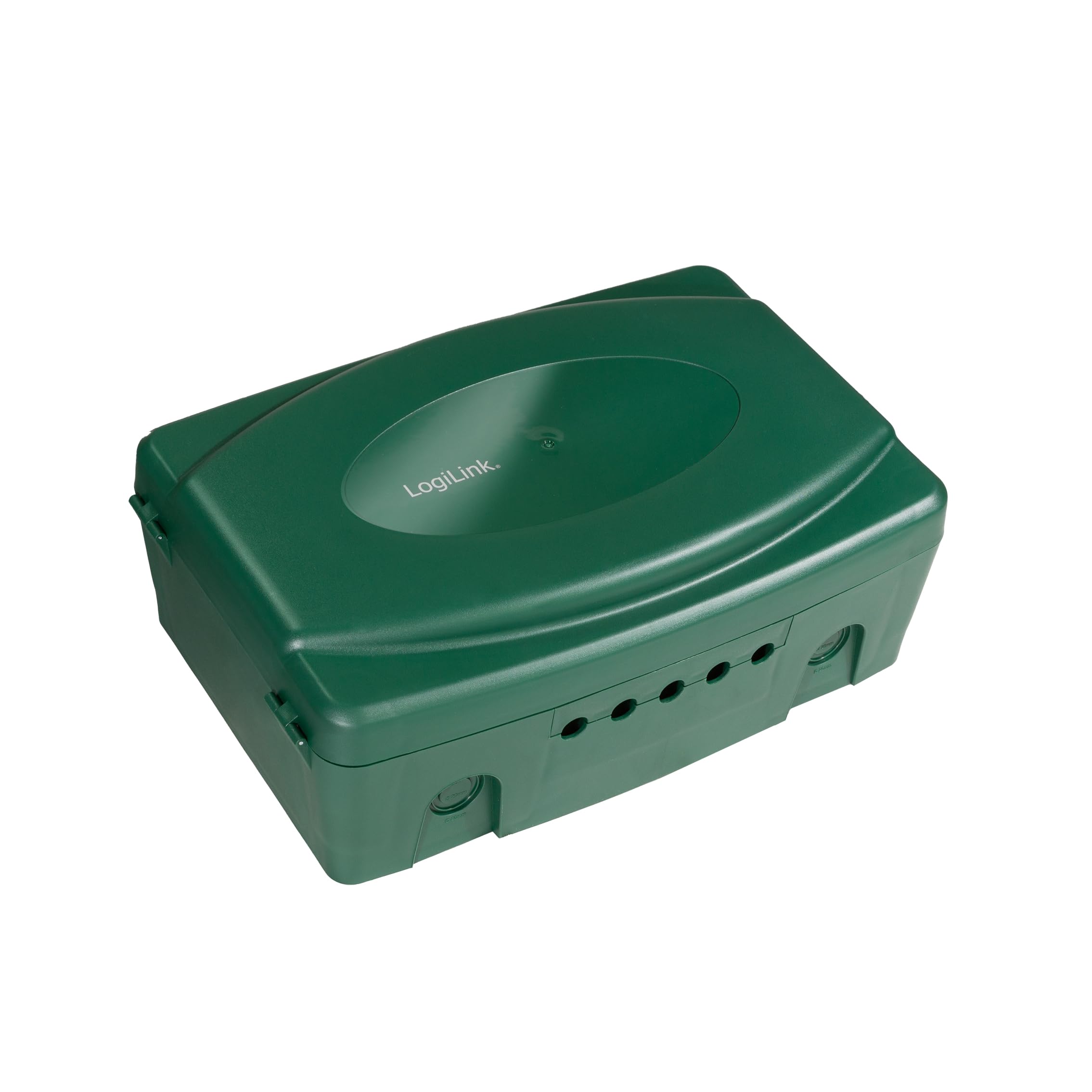 Logilink - Weatherproof Electronic Box for Outdoor Use in Green with Dust and Splash Protection (IP54), 32 x 21 x 11.5 cm
