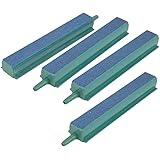 Pawfly 4PCS Air Stone Bar 4 Inch Bubble Release Mineral Airstones for Fish Tank Aquarium Hydroponics Pump Green/Blue