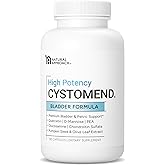 CystoMend Bladder & Pelvic Discomfort Formula (High Potency) - Supports Less Flares & Urgency* - Premium Bladder Support for Women & Men - USA Manufactured & Third-Party Tested - 180 Capsules