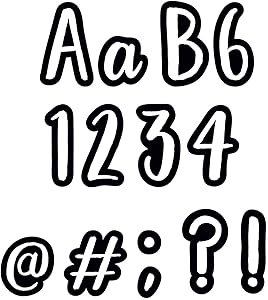 Creative Teaching Press Letters Bold & Bright Classroom Café 4" Punch Out Letters (Decorate Party Signs, Hallways, Doors, Rooms, Offices, Learning Spaces and More)