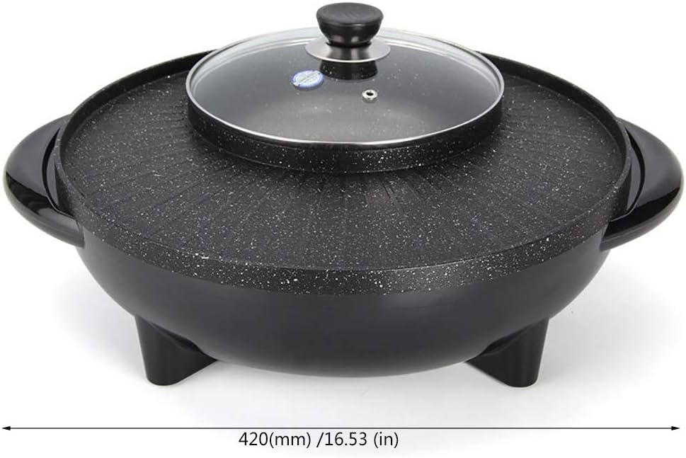 review Nologo W-XS Electric Grill,1700W Power,Fast and Uniform Thermal Conductivity,Not Easy to Oxidize, Durable and Safe,Suitable for Home Kitchen and Outdoor Barbecue,Convenient