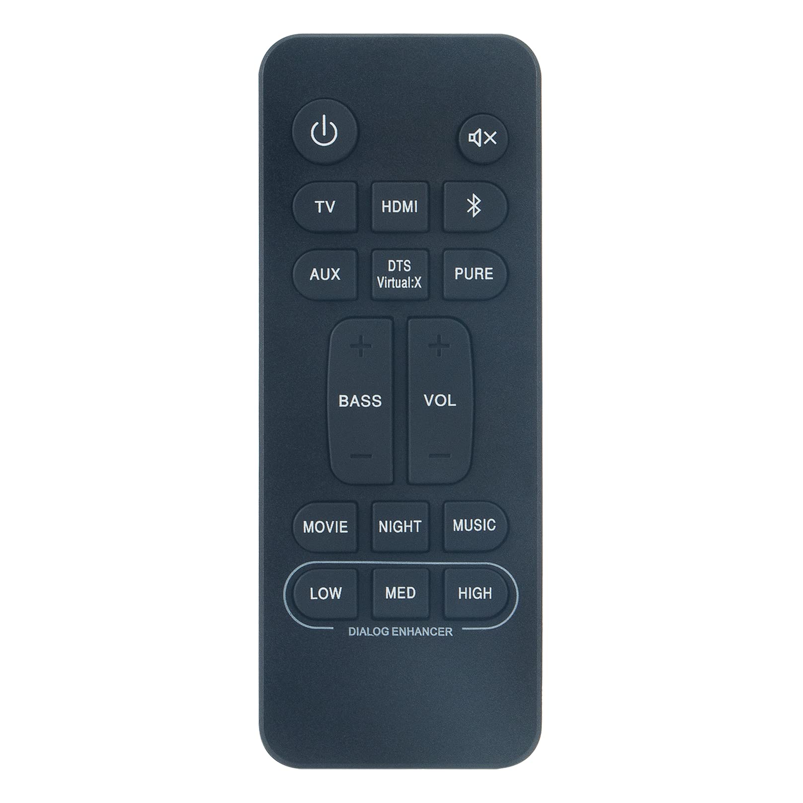 VINABTY RC-1236 RC-1251 Replace Infrared Remote Control Fit for Denon DHTS216H DHTS216 Home Theater Sound Bar System RC1236 DHT-S216 DHT-S216H