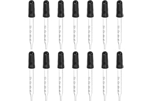 MERRYHAPY 20Pcs 1Ml Graduated Glass Droppers with Scale for Laboratory, Essential Oil, and Perfume Sampling