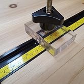 48 Inch T-Track - Miter Saw T-Track Stopper Track for Woodworking by Clear Style (Profile NOT Including Stopper and Ruler)