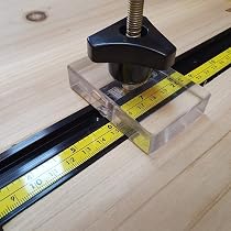 Miter Saw T-Track Stopper Track for 