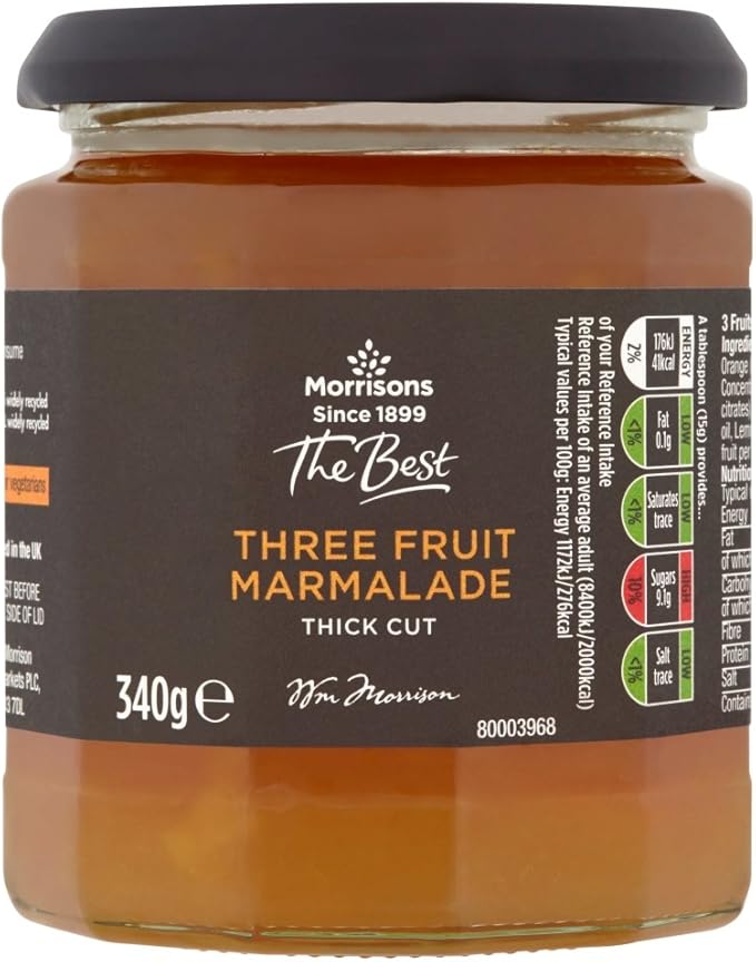 Morrisons The Best Three Fruit Marmalade, 340g Amazon.co.uk Grocery