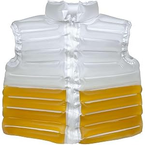 Beer Jacket With Straw, Transparent Puffer Coat, Fun Beer Beverage Holder, Party Essential, Drinkable Jacket for Festivals An