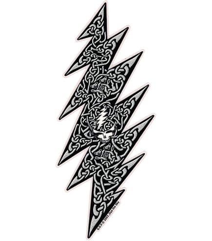 C&D Visionary S-8065-G Grateful Dead Lightning Bolt Sticker