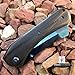 Monogram Knife, Custom Knives, Pocket Knife, Hunting Knife, Personalized Knife, Engraved Knives, Folding Knife, Cleaver Razor Blade (Blue)