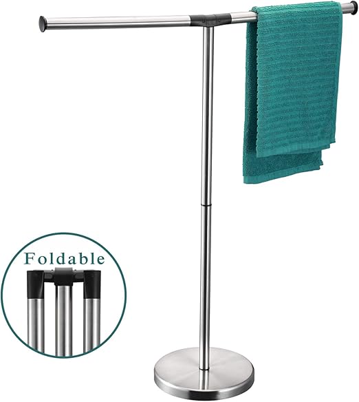 Amazon Com Alhakin Towel Rack Stand 32 Inch Floor Free Standing