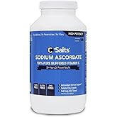 C-Salts Pure Sodium Ascorbate Vitamin C Powder - Non-Acidic Sugar-Free Buffered Powdered Drink for Hydration & Immune Support - Antioxidant for Overall Wellness - Perfect for Drinks or Recipes - 24 oz