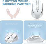 cimetech Wireless Mouse 6 Buttons 3 DPI 800/1200/1600 Silent USB Nano Receiver view 3