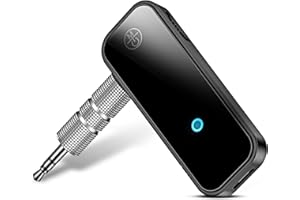 KT DEALS Bluetooth Transmitter Receiver Wireless Adapter • 3.5mm Aux Jack Stereo Audio Input Output for TV Car Headphone Speakers Android Phones PC