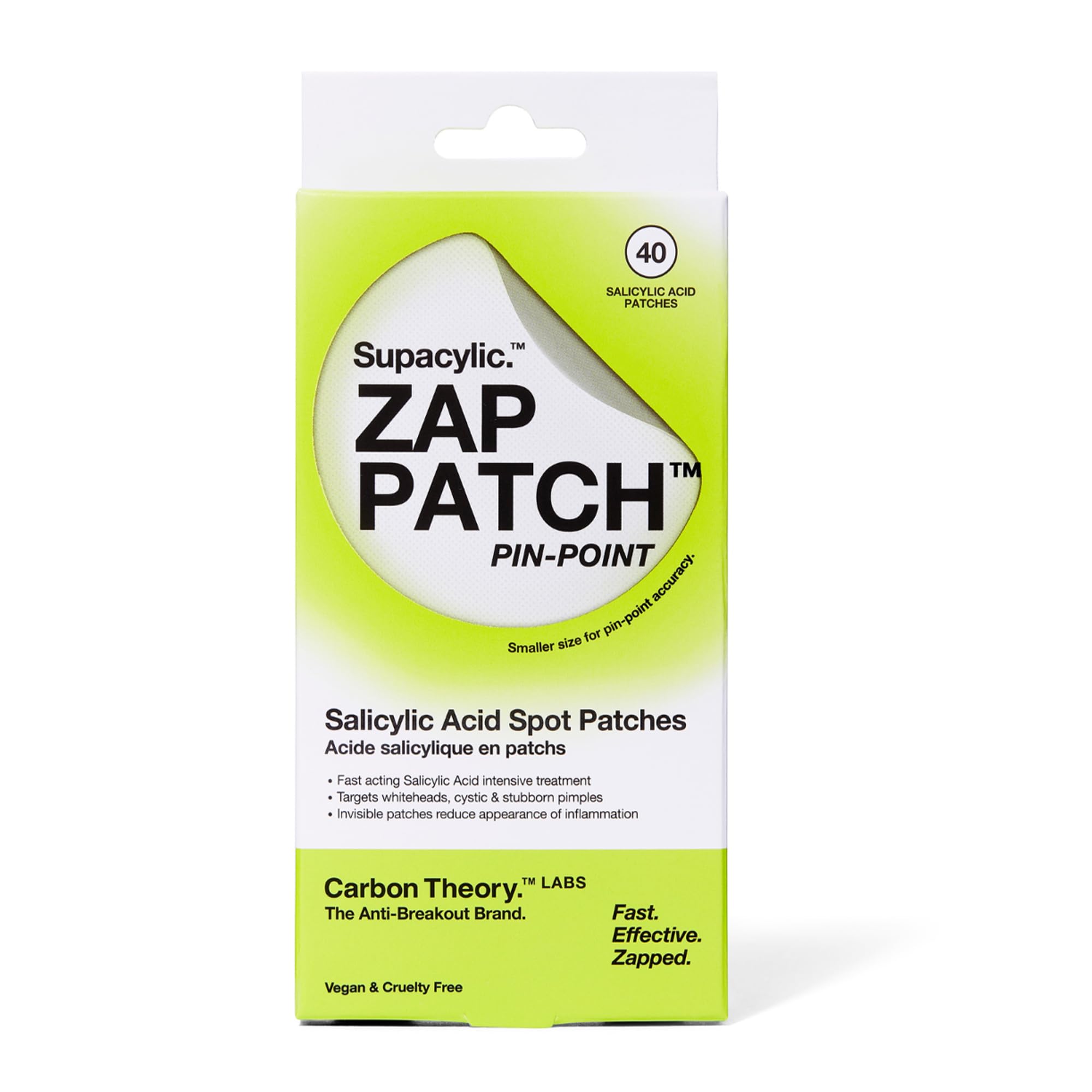 Carbot Theory Hydrocolloid Spot Patches (40 Patches, Salicylic Pin Point)
