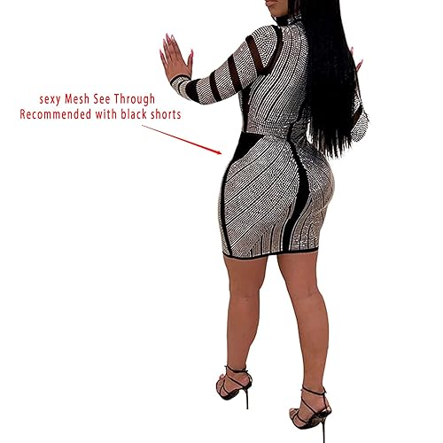Women Long Sleeve Birthday Dresses Sexy hot Diamond Process Sexy Dress  Party Club Night Dress in Kenya | Whizz Dresses