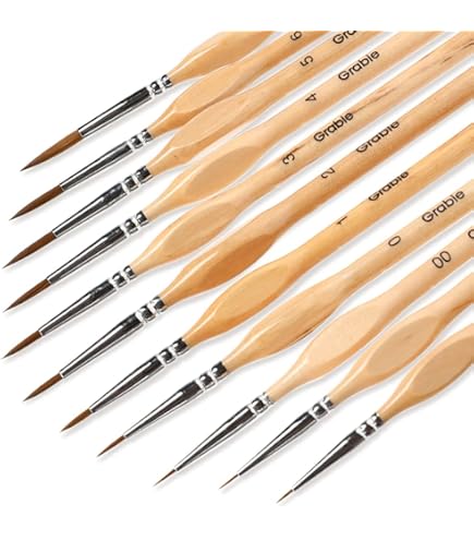 Mua MyArtscape Artist Supplies Miniature Paint Brushes, Set Of 12 For - View #10