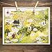 Winnie The Pooh 100 Acre Wood - 11x14 Unframed Print - Great Classic Winnie The Pooh Nursery Art/Childrens Bedroom Art/Playroom Decor, Also Makes a Great Gift Under $15
