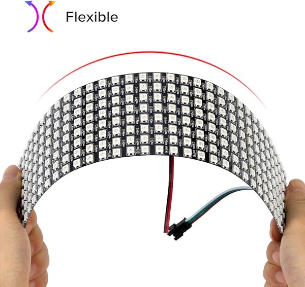 BTF LIGHTING 0 24ft0 96ft Pixel 256 Pixels WS2812B Digital Flexible LED Panel Individually addressable Full Dream color lighting DC5V