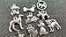 NP Supplies 10pc Mixed Tibetan Silver Plated Animals Dogs Charms Pendants Jewelry Making DIY Charm Handmade Crafts (NS545 M028)