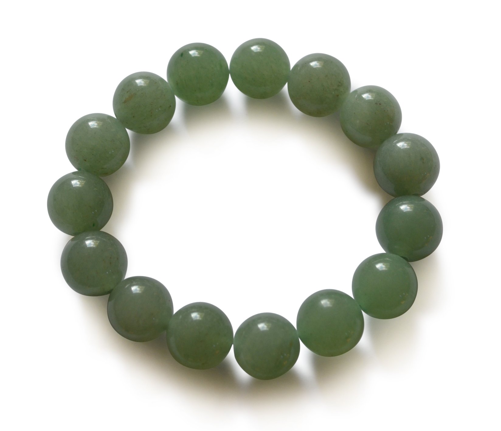 Aventurine bracelet, natural, round, 10mm, ca. 19cm long, elastic