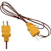 80PK-1 K-Type Bead Temperature Probe 1m for Fluke Accurate Measurement | Compatible with Fluke 80PK-1, 1m Length K-Type Bead Probe for Accurate Temperature Measurement