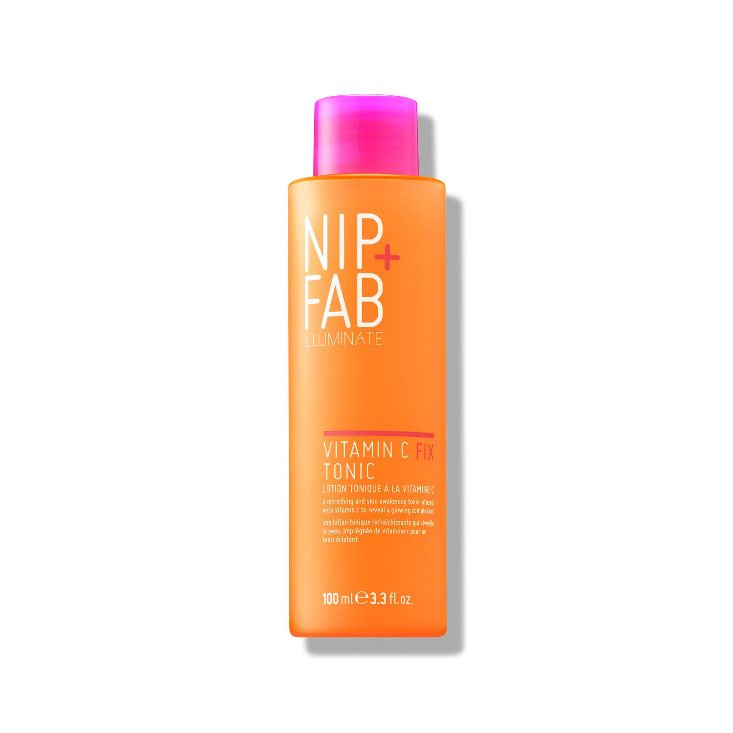 Nip + Fab Vitamin C Fix Tonic Extreme for Face with Panthenol and Lactic Acid, Antioxidant Toner for Skin Brightening and Toning, 90ml