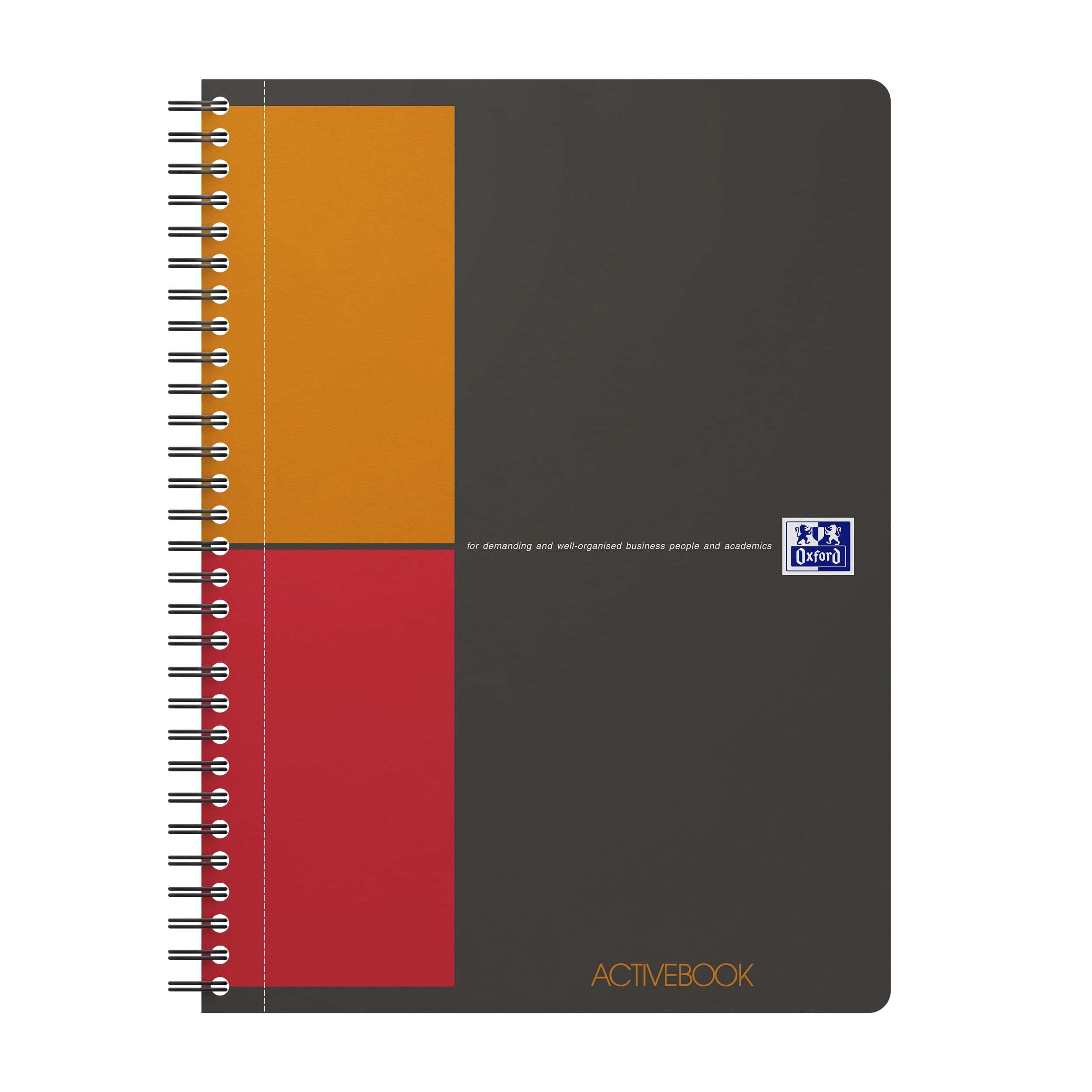 Oxford International Activebook Chequered B5 1 Stück Grey — image 1