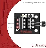 AZDelivery 5 x KY-035 Magnetic Hall Sensor Module Analog Arduino Compatible view 6