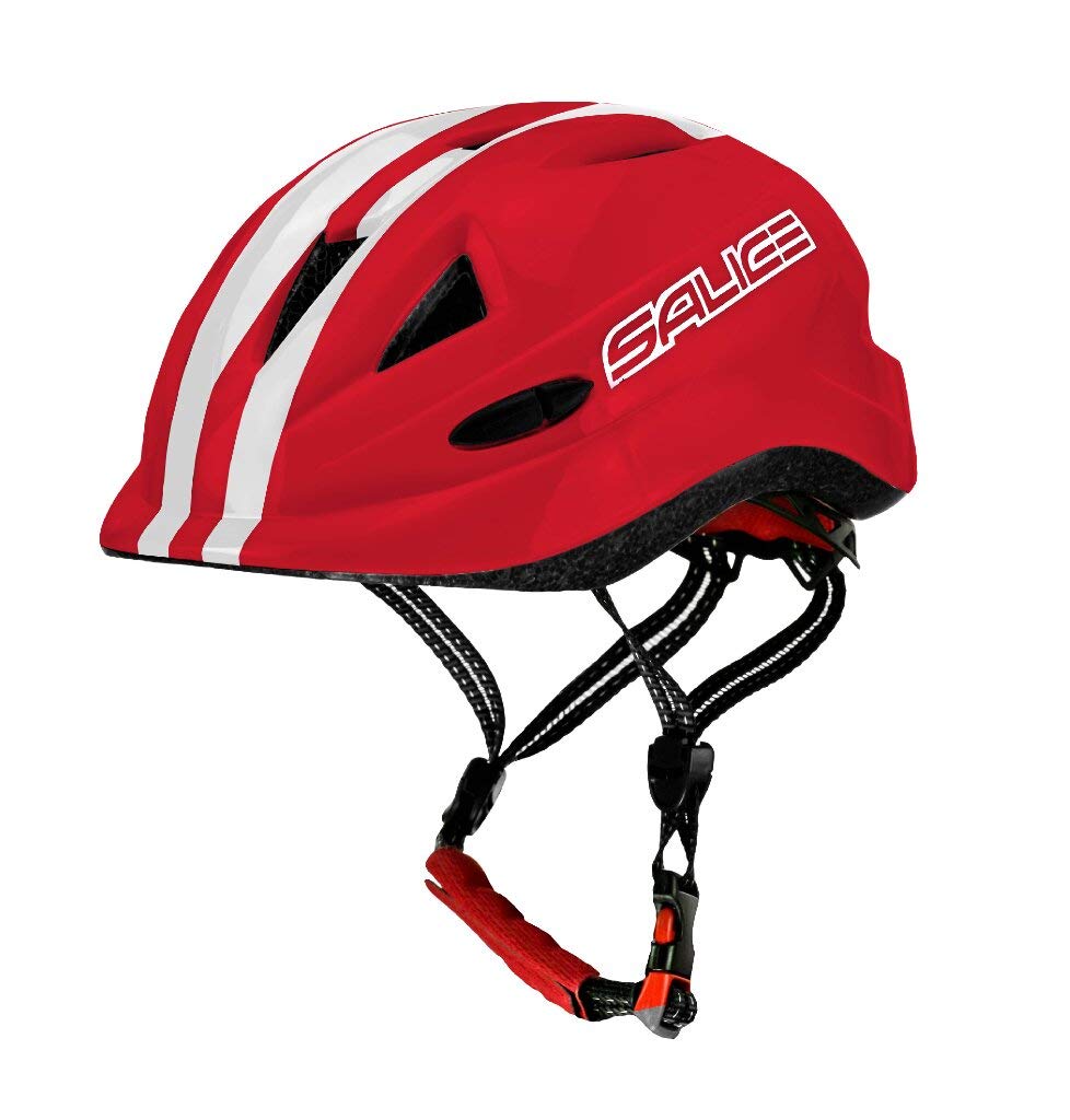 SALICE 46-54 Red, Junior Bike Helmet Size Unisex Child