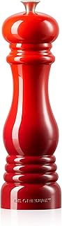 Le Creuset Pfeffermühle, ABS-Kunststoff, 6,2 x 6,2 x 20,8 cm, Keramik-Mahlwerk, Kirschrot